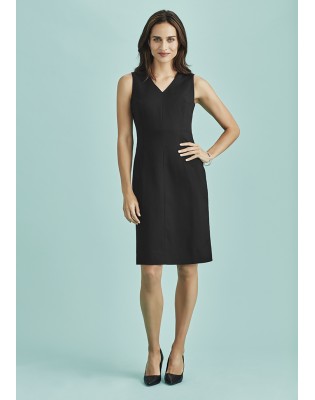 Womens Sleeveless V Neck Dress