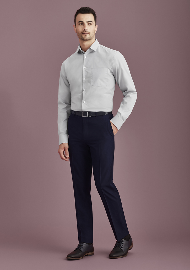 Slim Pant Mens Flat Front
