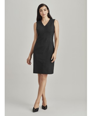 Womens Sleeveless V Neck Dress