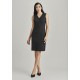 Womens Sleeveless V Neck Dress
