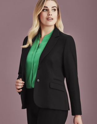 Womens Two Button Mid Length Jacket