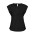 Ladies Mia Pleat Knit Top - Black