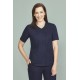 Parks Womens Zip Front Crossover Scrub Top