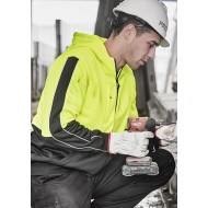 Unisex Hi Vis Full Zip Hoodie