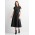 Womens Grace T-Shirt Midi Dress - Black