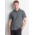 Mens Phoenix Short Sleeve Polo - Charcoal Marle