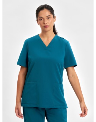 Womens Pulse V-Neck Scrub Top
