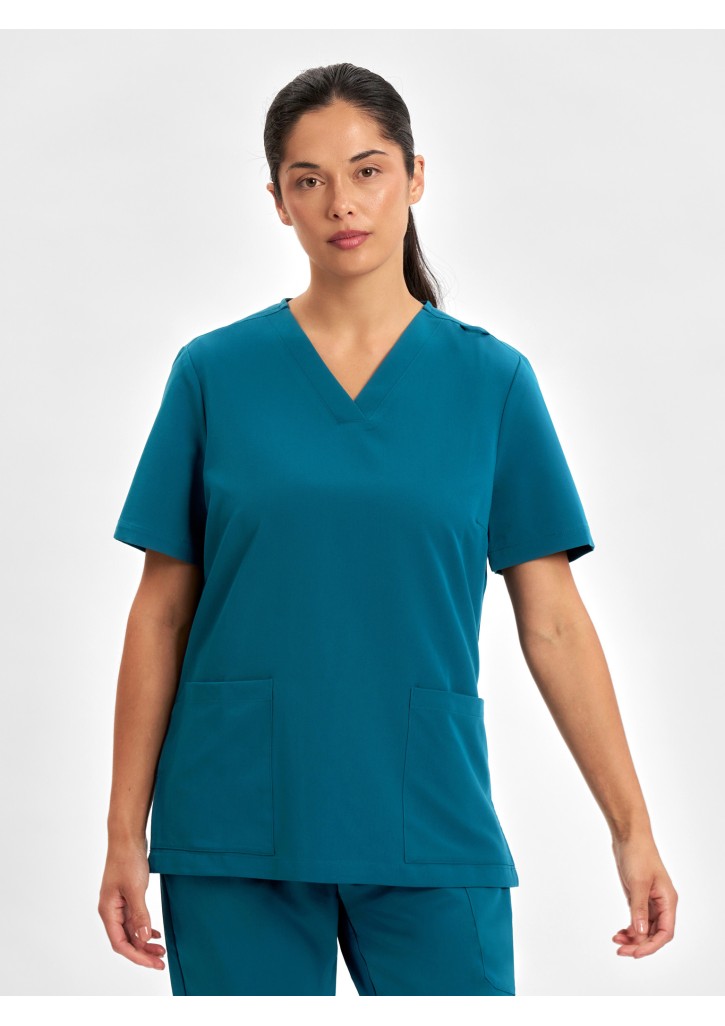 Womens Pulse V-Neck Scrub Top