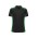Unisex Grid Short Sleeve Polo - Black/Green