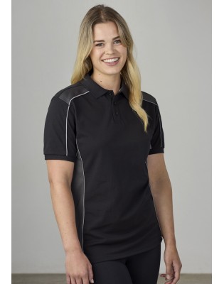 Unisex Grid Short Sleeve Polo