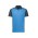 Mens Dart Short Sleeve Polo - Grey/Cyan