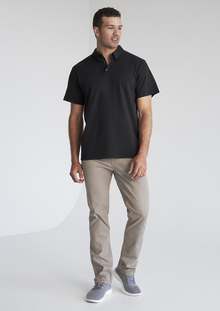 Mens Lotus Short Sleeve Polo