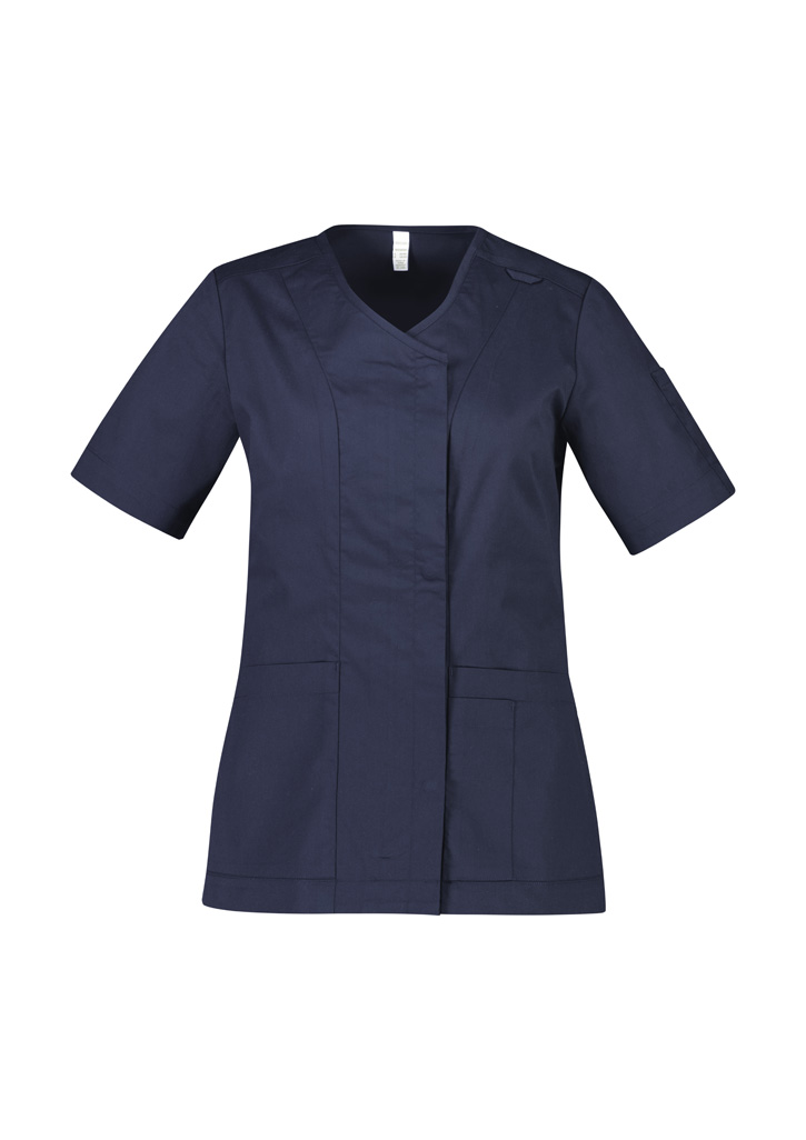 Parks Womens Zip Front Crossover Scrub Top