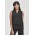 Seville Womens Sleeveless Layered Blouse - Black