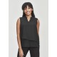 Seville Womens Sleeveless Layered Blouse