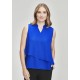 Seville Womens Sleeveless Layered Blouse
