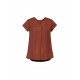 Womens Kayla V-neck Pleat Blouse