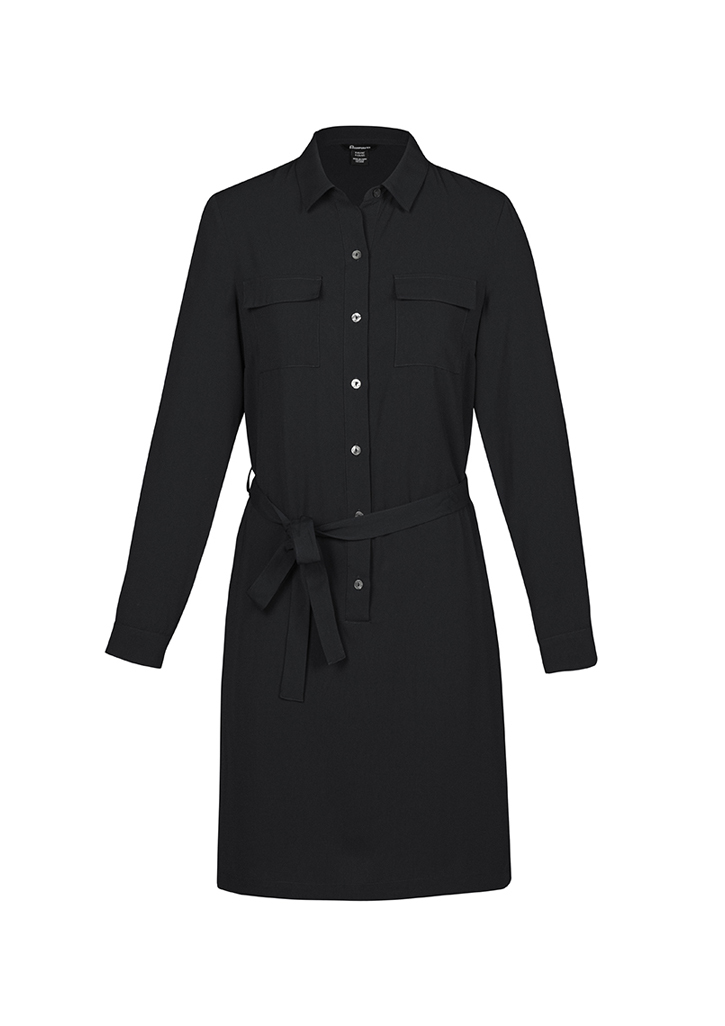 Womens Chloe Georgette Shirt Dress