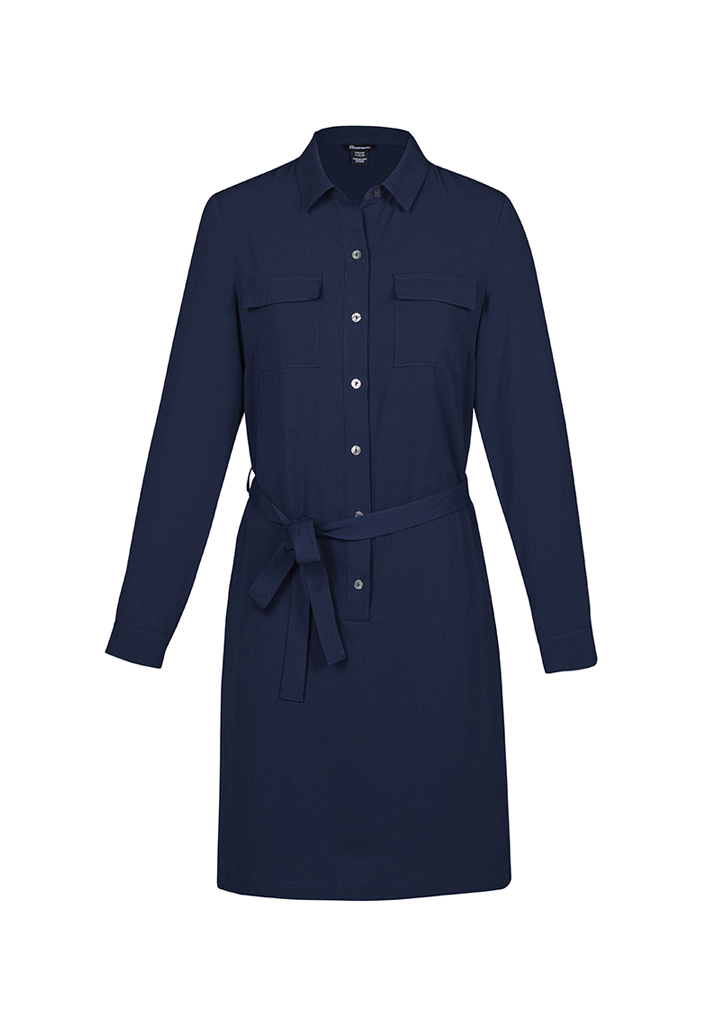 Womens Chloe Georgette Shirt Dress