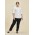 Traveller Womens Slim Leg Chino - Black