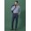 Mens Renew Slim Fit Flat Front Pant - Navy Dusk
