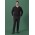 Mens Renew Slim Fit Flat Front Pant - Pencil Black