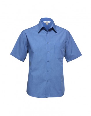 Mens Micro Check Short Sleeve Shirt