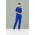 Womens Riley Straight Leg Scrub Pant - Electric Blue