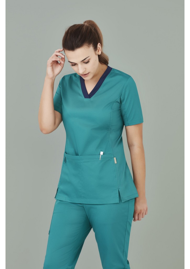 Womens Riley V-Neck Scrub Top