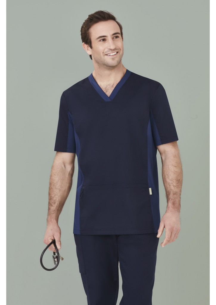 Mens Riley V-Neck Scrub Top