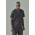 Mens Tokyo V-Neck Scrub Top - Charcoal