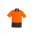 Unisex Hi Vis Basic Spliced Polo - Short Sleeve - Orange/Charcoal