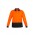 Unisex Hi Vis Basic Spliced Polo - Long Sleeve - Orange/Black