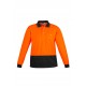 Unisex Hi Vis Basic Spliced Polo - Long Sleeve