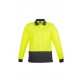 Unisex Hi Vis Basic Spliced Polo - Long Sleeve