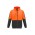 Unisex Hi Vis Full Zip Hoodie - Orange/Charcoal