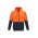 Unisex Hi Vis Full Zip Hoodie - Orange/Navy