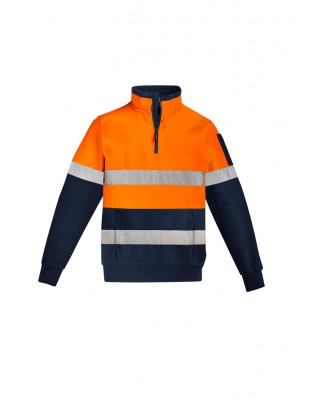 Mens Hi Vis 1/4 Zip Pullover - Hoop Taped