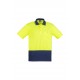 Unisex Hi Vis Basic Spliced Polo - Short Sleeve