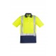 Mens Hi Vis Spliced Polo - Short Sleeve Shoulder Taped