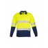 Mens Hi Vis Spliced Polo - Long Sleeve Hoop Taped