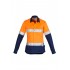 Womens Hi Vis Spliced Industrial Shirt - Hoop Taped