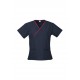 Ladies Contrast Crossover Scrubs Top