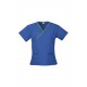 Ladies Contrast Crossover Scrubs Top