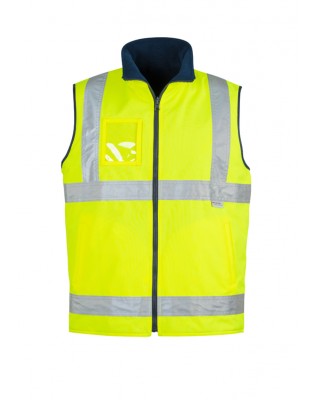 Mens Hi Vis Lightweight Fleece Lined Vest