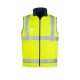 Mens Hi Vis Lightweight Fleece Lined Vest