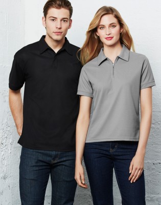 Mens Micro Waffle Polo