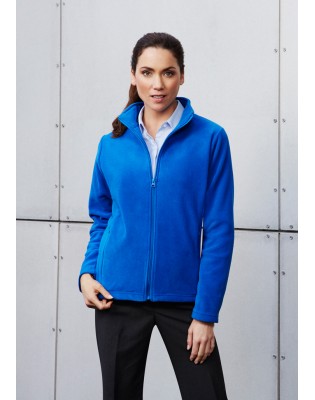 Ladies Plain Micro Fleece Jacket