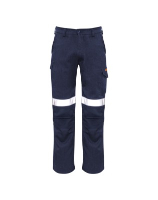 Mens Orange Flame Taped Cargo Pant (Regular)