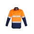 Mens Hi Vis Closed Front L/S Shirt - Hoop Taped